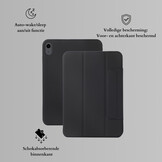 iPad Air 11 inch (2024/2025) Tri-Fold Bookcase hoes - Zwart