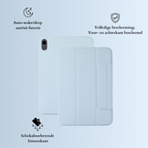 iPad Air 11 inch (2024/2025) Tri-Fold Bookcase hoes - Lichtblauw