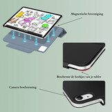 iPad Air 13 inch (2024/2025) Tri-Fold Bookcase hoes - Matcha Groen