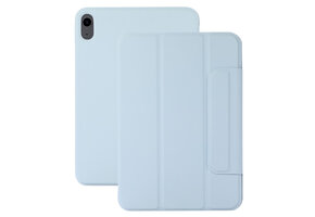 Lunso iPad Air 13 inch (2024/2025) - Tri-Fold Bookcase hoes - Lichtblauw