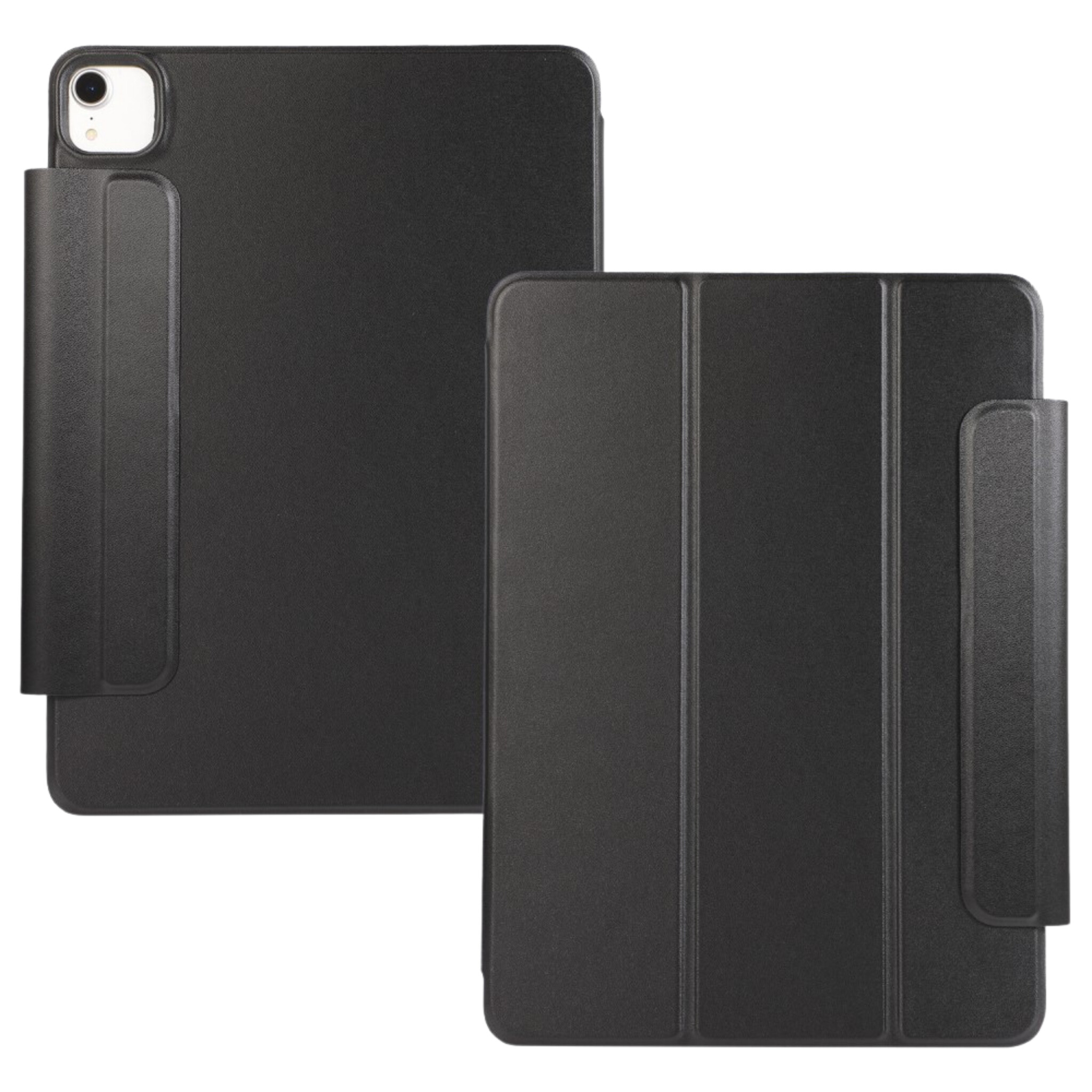 Lunso iPad Air 13 inch (2024/2025) - Tri-Fold Bookcase hoes - Zwart