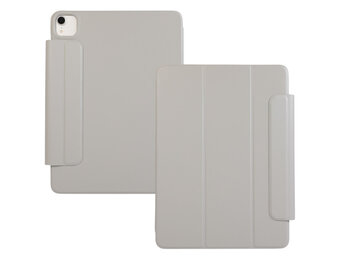 Lunso iPad Air 13 inch (2024/2025) - Tri-Fold Bookcase hoes - Lichtgrijs