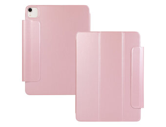 Lunso iPad Air 13 inch (2024/2025) - Tri-Fold Bookcase hoes - Rose