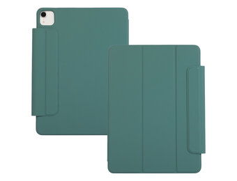 Lunso iPad Air 13 inch (2024/2025) - Tri-Fold Bookcase hoes - Groen