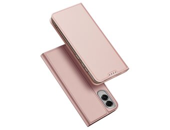 Dux Ducis Samsung Galaxy S25 Edge - Slim bookcase hoesje - Rose Goud