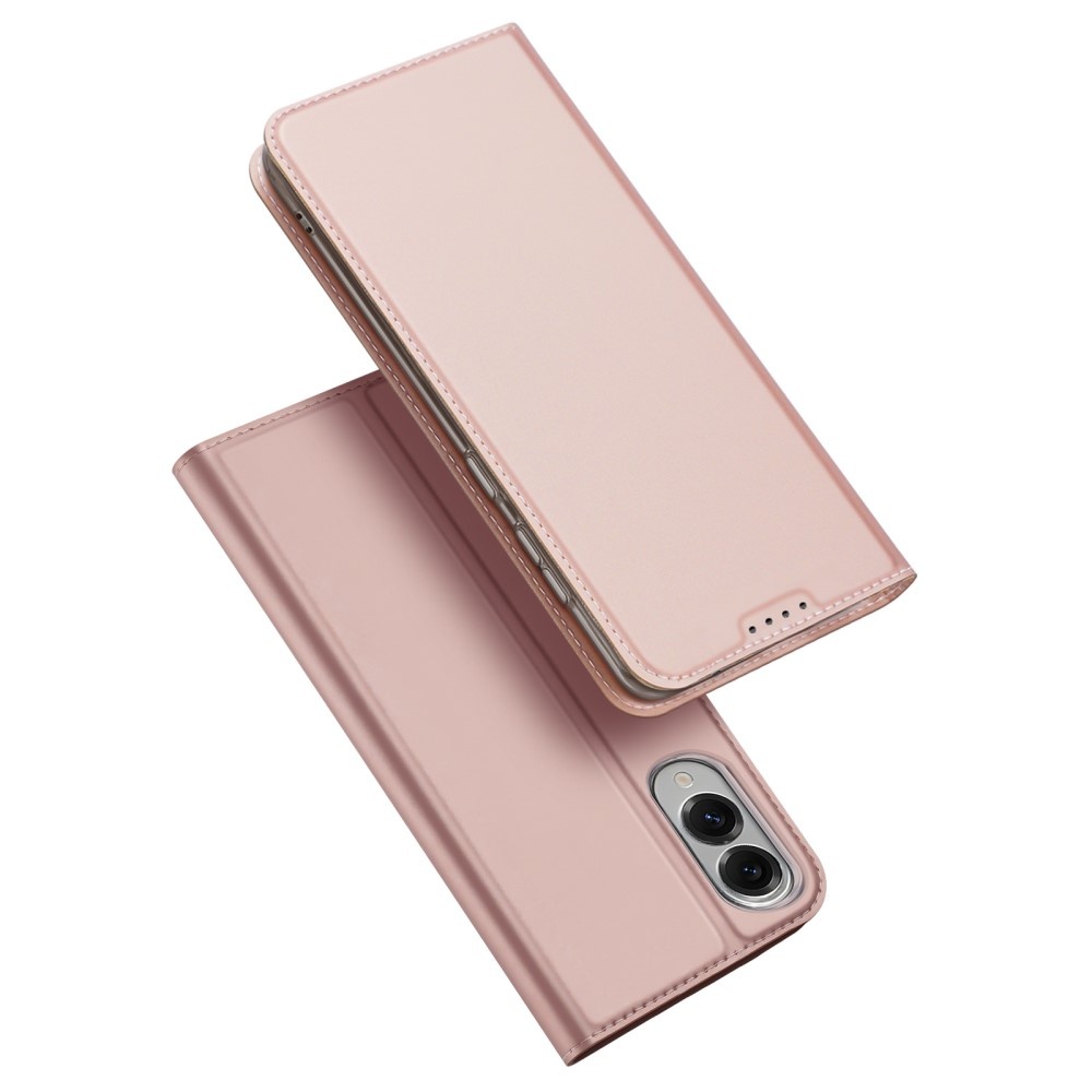 Samsung Galaxy S25 Edge Slim Bookcase hoesje - Rose Goud - Model SM-S937