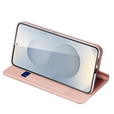 Samsung Galaxy S25 Edge Slim Bookcase hoesje - Rose Goud - Model SM-S937