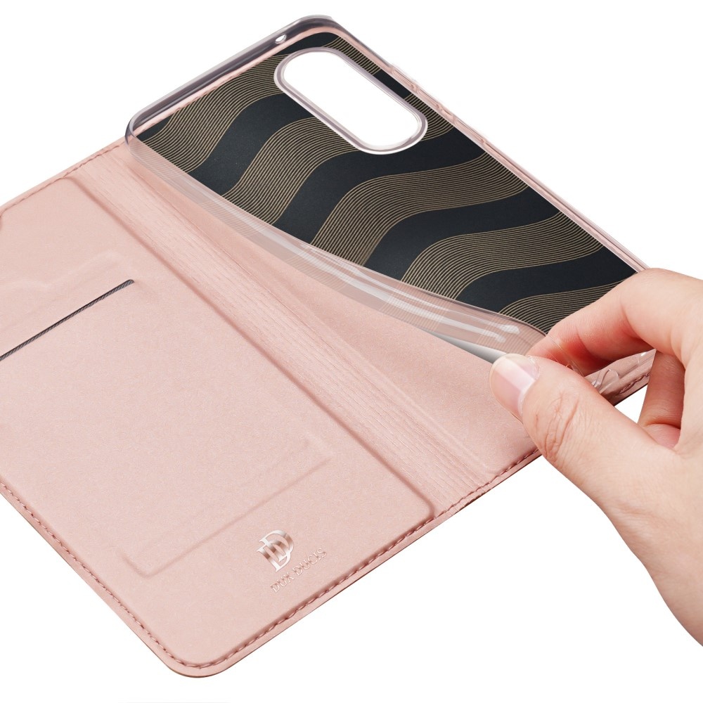 Samsung Galaxy S25 Edge Slim Bookcase hoesje - Rose Goud - Model SM-S937