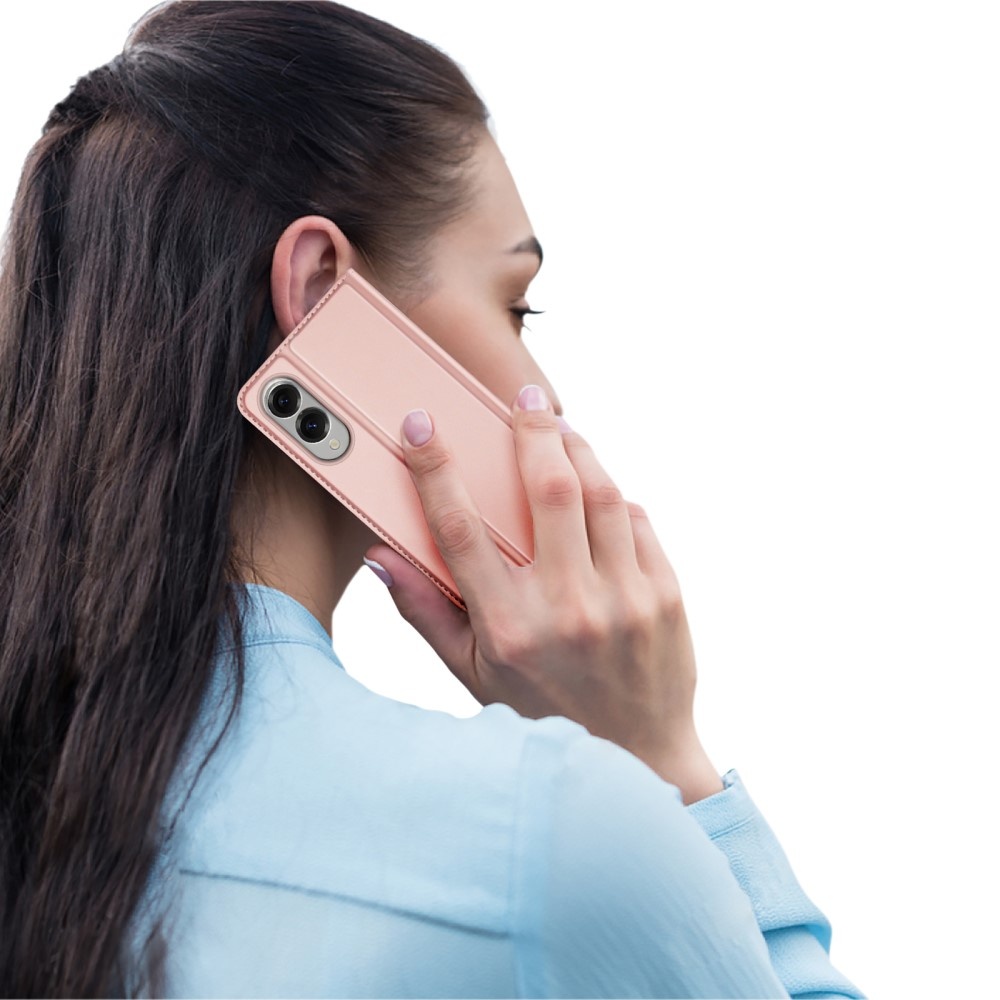 Samsung Galaxy S25 Edge Slim Bookcase hoesje - Rose Goud - Model SM-S937