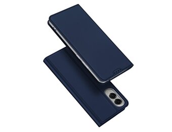 Dux Ducis Samsung Galaxy S25 Edge - Slim bookcase hoesje - Donkerblauw