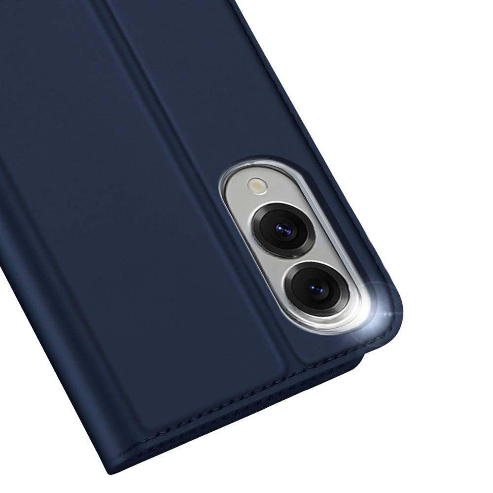 Samsung Galaxy S25 Edge Slim Bookcase hoesje - Donkerblauw - Model SM-S937