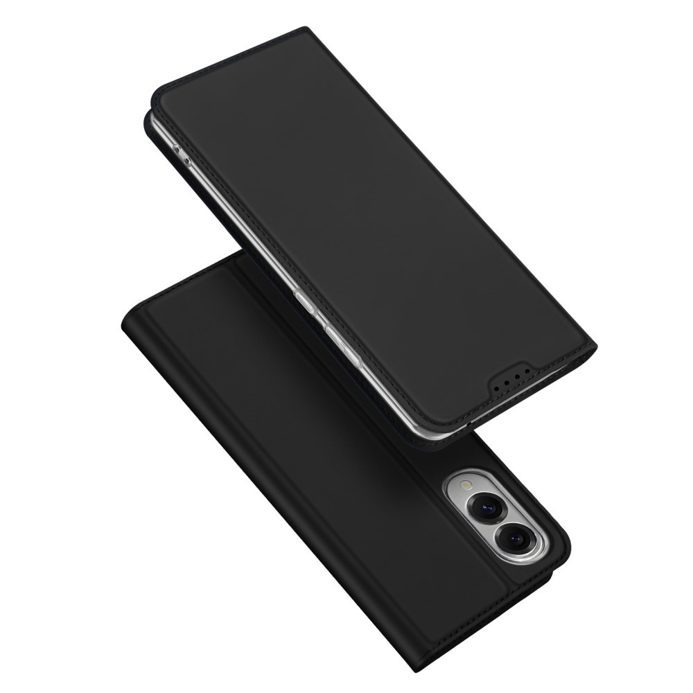 Dux Ducis Samsung Galaxy S25 Edge - Slim bookcase hoesje - Zwart