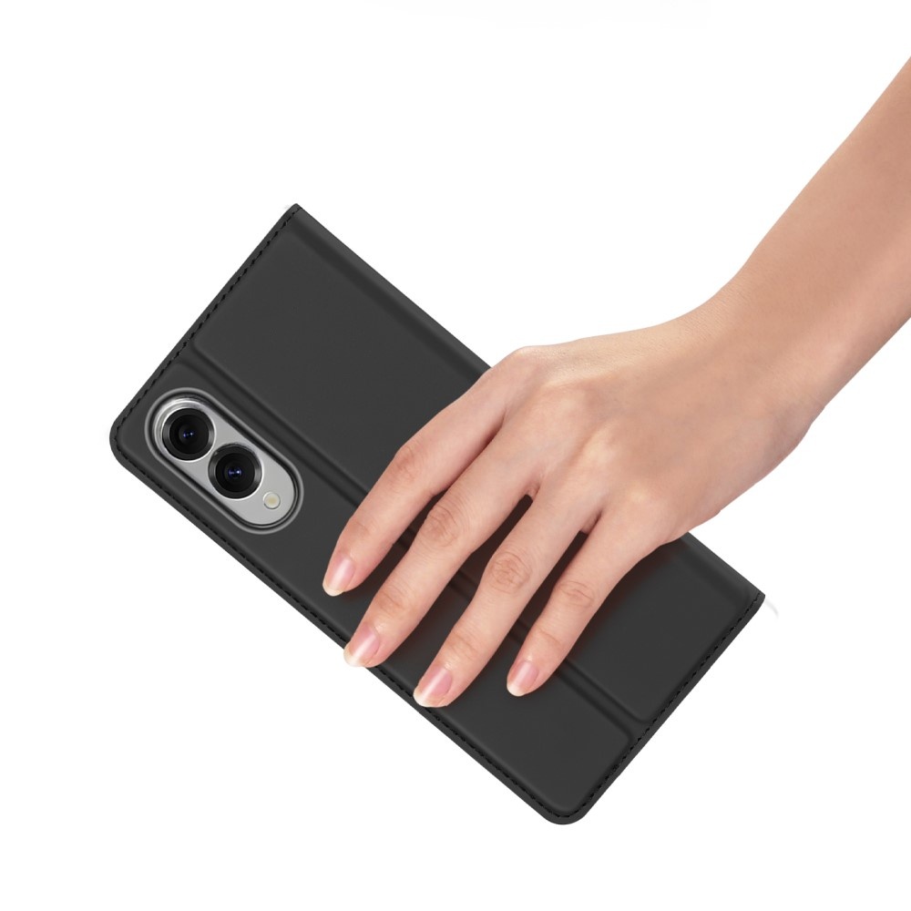 Samsung Galaxy S25 Edge Slim Bookcase hoesje - Zwart - Model SM-S937