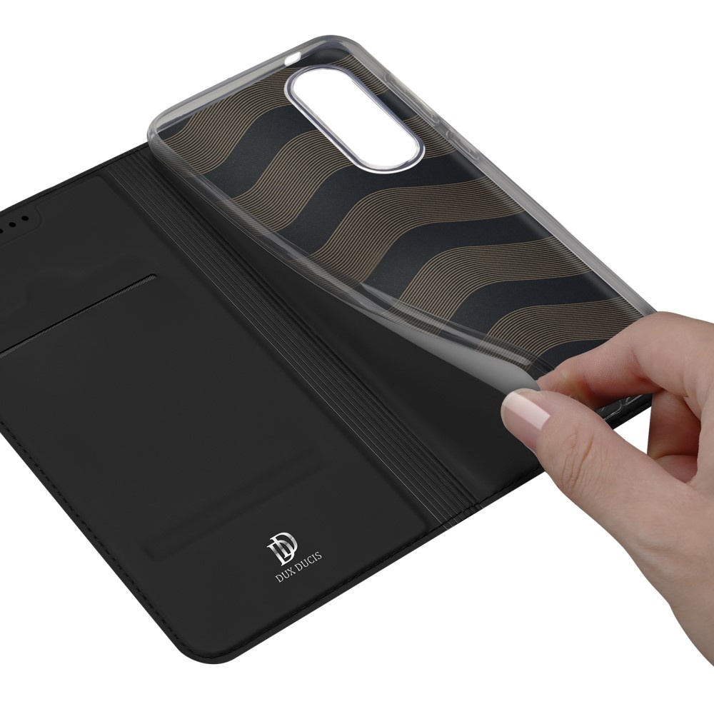 Samsung Galaxy S25 Edge Slim Bookcase hoesje - Zwart - Model SM-S937