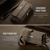 Samsung Galaxy S25 Edge hoesje portemonnee tasje - Bruin - Model SM-S937