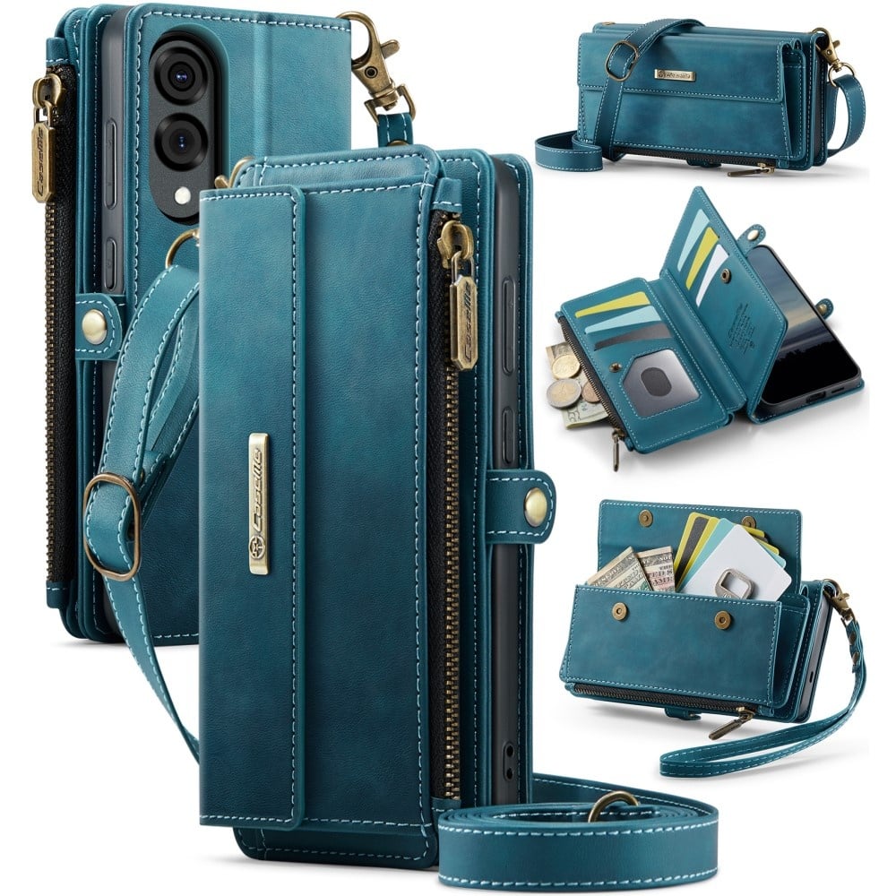Samsung Galaxy S25 Edge hoesje portemonnee tasje - Blauw - Model SM-S937