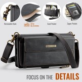 Samsung Galaxy S25 Edge hoesje portemonnee tasje - Zwart - Model SM-S937