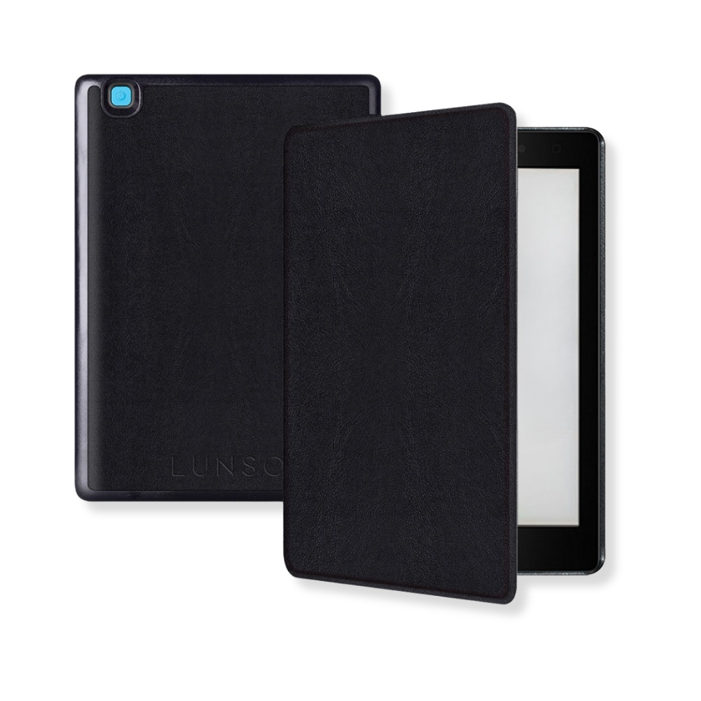 Lunso Kobo Aura One Slim hard case hoes (7.8 inch) - sleepcover - Zwart
