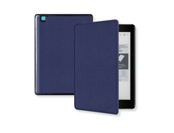 Lunso Kobo Aura One Slim hard case hoes (7.8 inch) - sleepcover - Donkerblauw