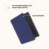 Kobo Aura One slim hard case hoes (7.8 inch) Sleepcover - Donkerblauw