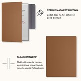 ReMarkable 2 Slim magnetisch cover PU leer hoes - Bruin