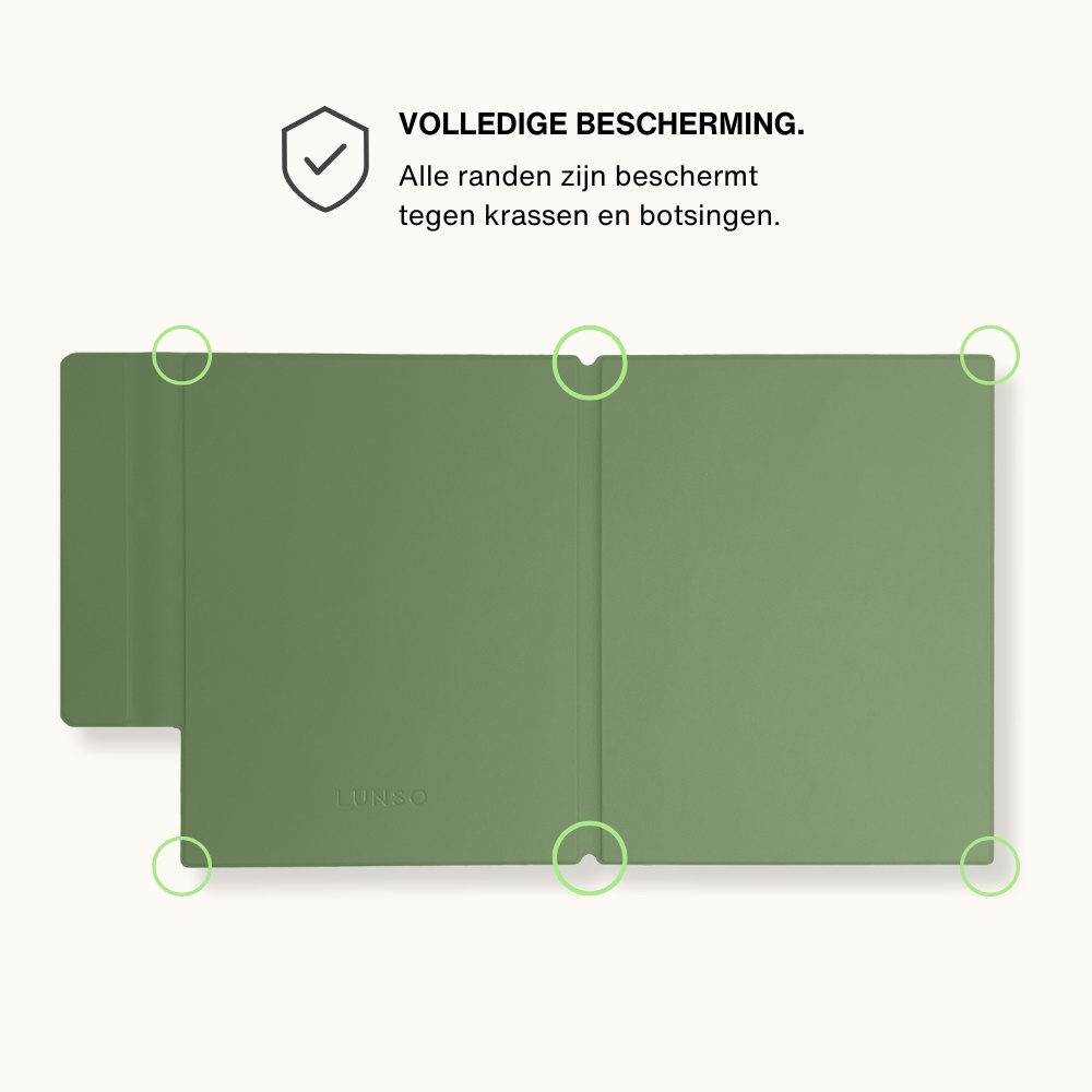 ReMarkable 2 Slim magnetisch cover PU leer hoes - Groen