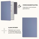 ReMarkable 2 Slim magnetisch cover PU leer hoes - Lavendel