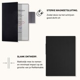 ReMarkable Paper Pro Slim magnetisch sleepcover PU leer hoes - Zwart