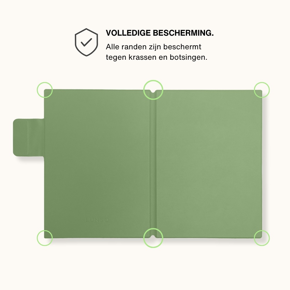 ReMarkable Paper Pro Slim magnetisch sleepcover PU leer hoes - Groen