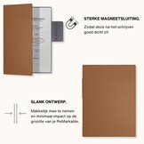 ReMarkable Paper Pro Slim magnetisch sleepcover PU leer hoes - Bruin