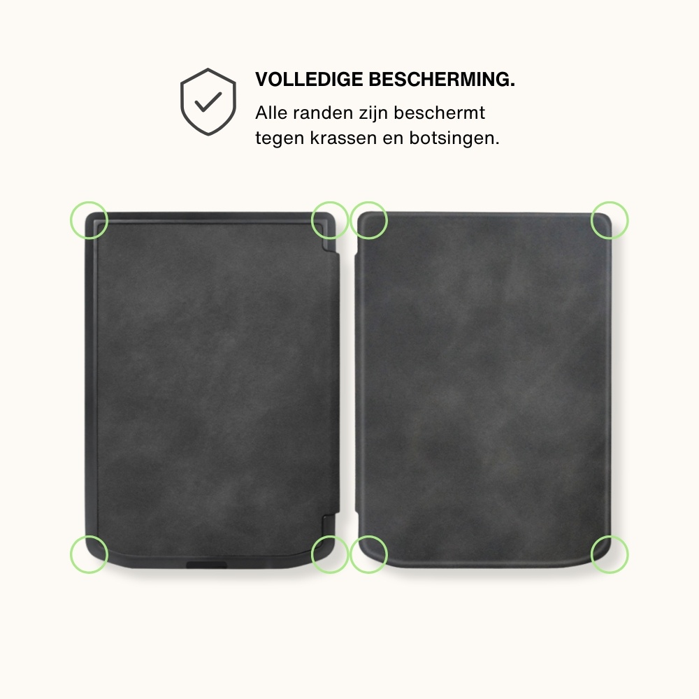 PocketBook Verse / Verse Pro / Verse Color slim hard case hoes (6 inch) Sleepcover - Zwart