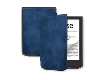 Lunso PocketBook Verse / Verse Pro / Verse Color Slim hard case hoes (6 inch) - sleepcover - Donkerblauw
