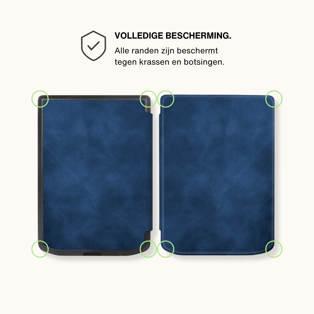 PocketBook Verse / Verse Pro / Verse Color slim hard case hoes (6 inch) Sleepcover - Donkerblauw