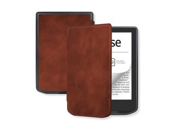 Lunso PocketBook Verse / Verse Pro / Verse Color Slim hard case hoes (6 inch) - sleepcover - Bruin