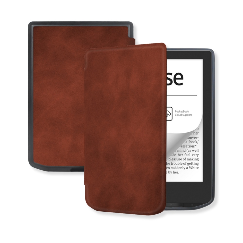 PocketBook Verse / Verse Pro / Verse Color slim hard case hoes (6 inch) Sleepcover - Bruin