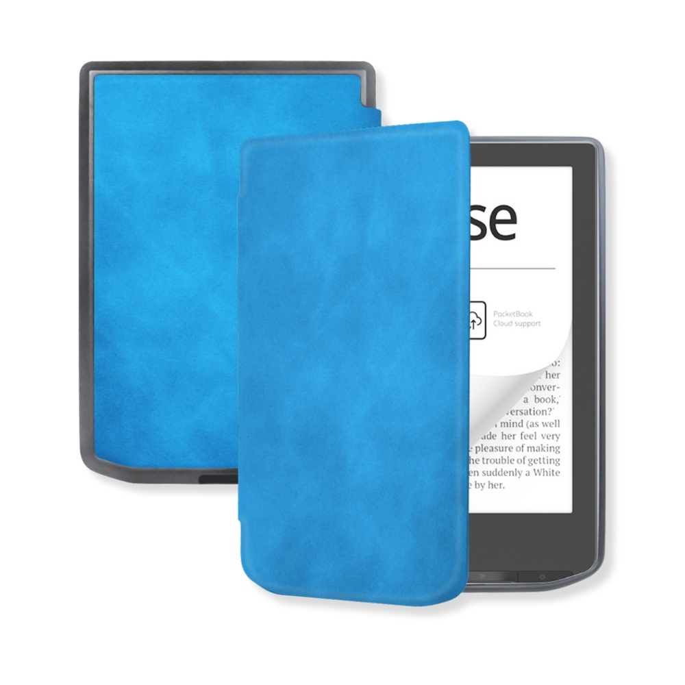 PocketBook Verse / Verse Pro / Verse Color slim hard case hoes (6 inch) Sleepcover - Lichtblauw