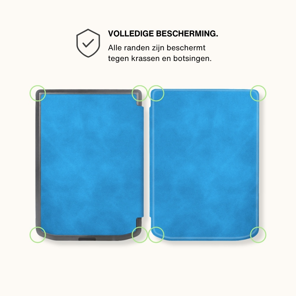 PocketBook Verse / Verse Pro / Verse Color slim hard case hoes (6 inch) Sleepcover - Lichtblauw