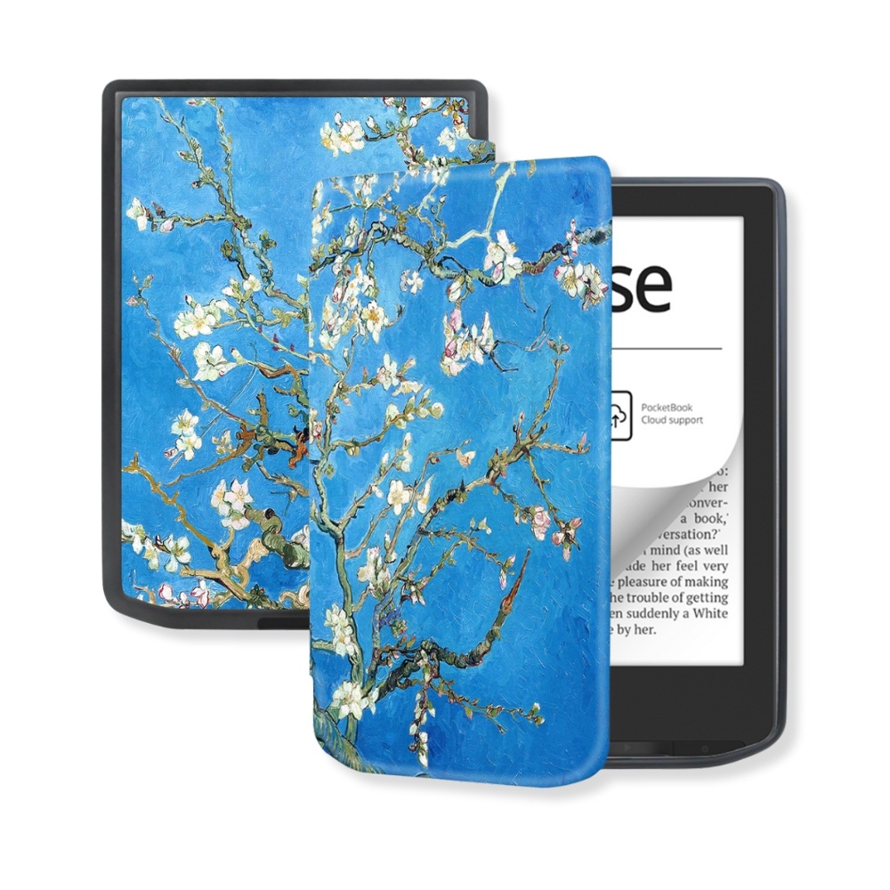 PocketBook Verse / Verse Pro / Verse Color slim hard case hoes (6 inch) Sleepcover - Van Gogh Amandelbloesem