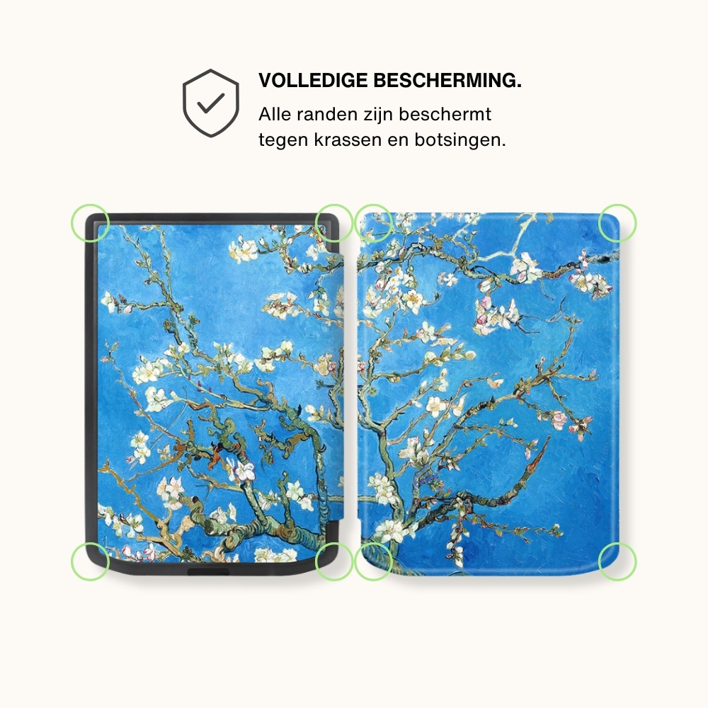 PocketBook Verse / Verse Pro / Verse Color slim hard case hoes (6 inch) Sleepcover - Van Gogh Amandelbloesem