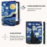 PocketBook Verse / Verse Pro / Verse Color slim hard case hoes (6 inch) Sleepcover - Van Gogh Sterrennacht