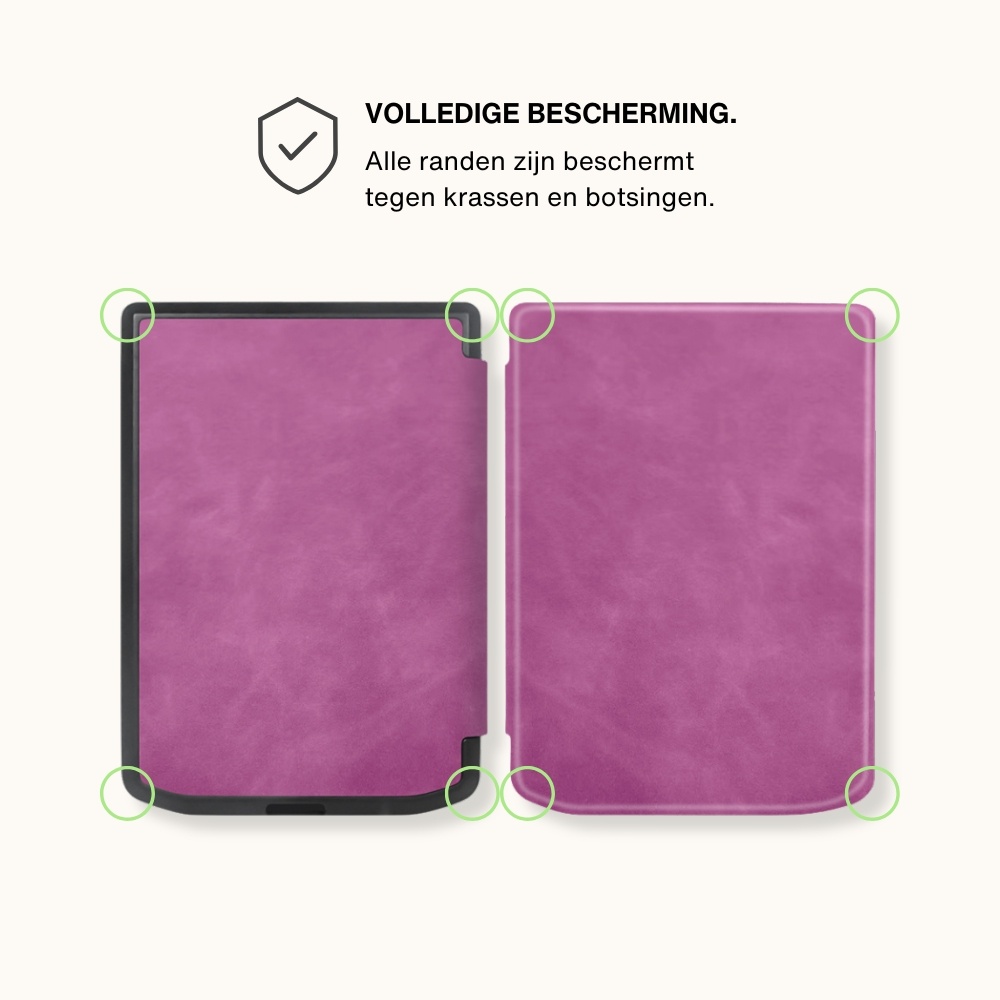 PocketBook Verse / Verse Pro / Verse Color slim hard case hoes (6 inch) Sleepcover - Paars