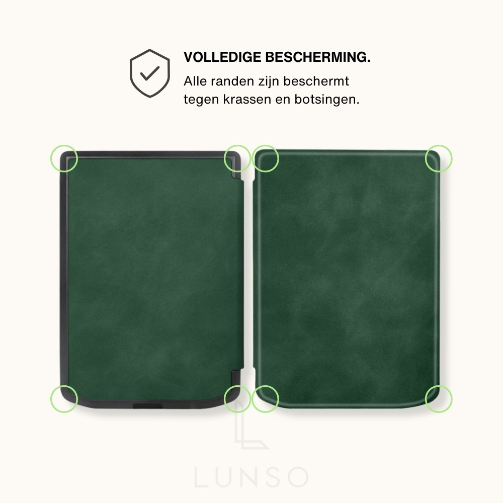 PocketBook Verse / Verse Pro / Verse Color slim hard case hoes (6 inch) Sleepcover - Groen