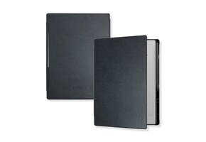 Lunso ReMarkable Paper Pro hoes - Vegan Saffiano Leren sleepcover - Zwart