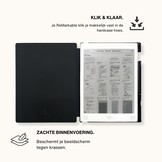 ReMarkable Paper Pro hoes Vegan Saffiano leren sleepcover - Zwart