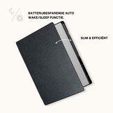 ReMarkable Paper Pro hoes Vegan Saffiano leren sleepcover - Zwart