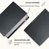 ReMarkable Paper Pro hoes Vegan Saffiano leren sleepcover - Zwart