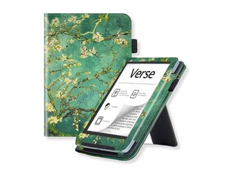 Lunso PocketBook Verse / Verse Pro / Verse Color hoes (6 inch) - Luxe Stand sleepcover - Van Gogh Amandelbloesem