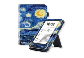 Lunso PocketBook Verse / Verse Pro / Verse Color hoes (6 inch) - Luxe Stand sleepcover - Van Gogh Sterrennacht