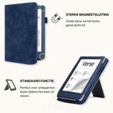 PocketBook Verse / Verse Pro / Verse Color hoes (6 inch) Luxe stand sleepcover - Donkerblauw