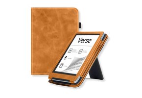 Lunso PocketBook Verse / Verse Pro / Verse Color hoes (6 inch) - Luxe Stand sleepcover - Bruin